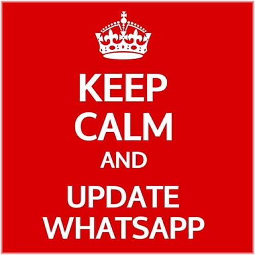 Keep Calm and Update Whatsapp