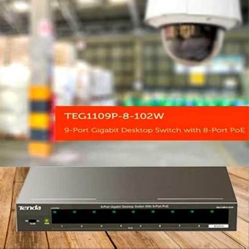 Tenda introduces two new PoE Switches, TEF1105P-4-38W and TEG1109P-8-102W