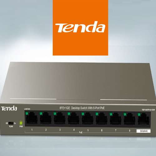Tenda brings in new 8FE+1GE Desktop Switch with 8-Port PoE