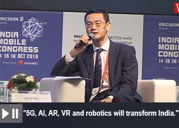 Jay Chen, CEO, Huawei India at India Mobile Congress 2019