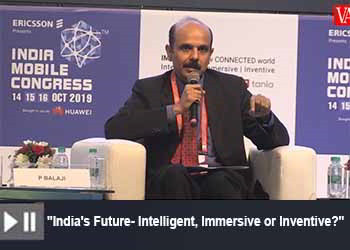 P Balaji, Chief Regulatory and Corporate Affairs Officer, Vodafone India Limited at India Mobile Congress 2019