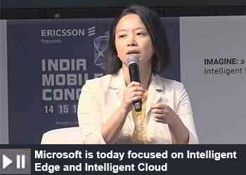 Pauline Hsiao - Channel Executive - OEM Embedded, Microsoft at India Mobile Congress 2019
