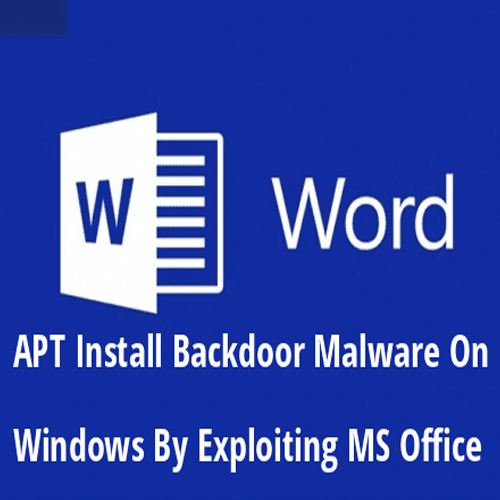 A Hacking Group Using Metasploit To Install Backdoor Malware On Windows By Exploiting MS Office