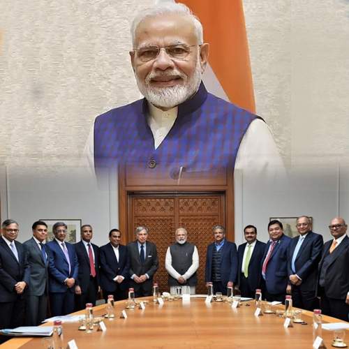 PM Modi meets with industrialists to discuss the ongoing economic slowdown