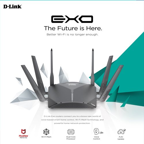 D-Link launches EXO series Smart Mesh Wi-Fi Routers equipped with McAfee protection