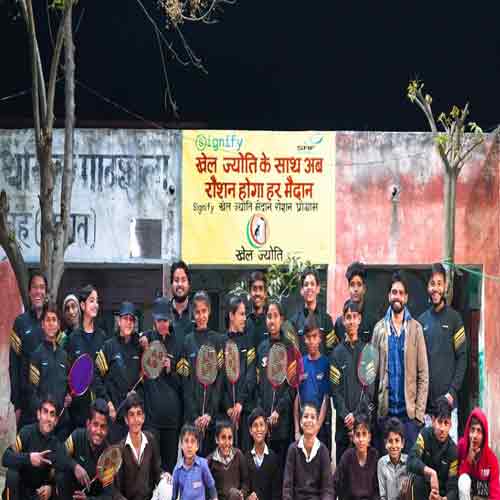 Signify lights five school playgrounds in Mewat, Haryana