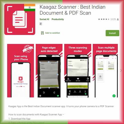 Could Kaagaz Scanner Replace the gape with the CamScanner