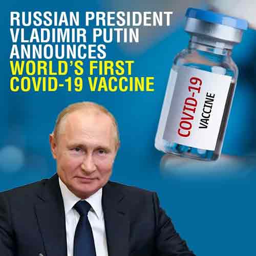 Russia registers its first COVID-19 vaccine named as 'Sputnik V'