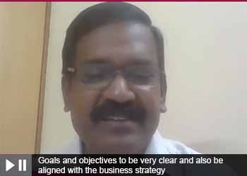 Goals and objectives to be very clear and also be aligned with the business strategy: Mohan Muthuraj, Vice President- India Business - Sonata Software