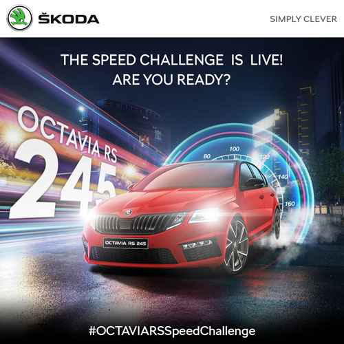 SKODA AUTO India partners with Twitter for 'Speed Challenge' game