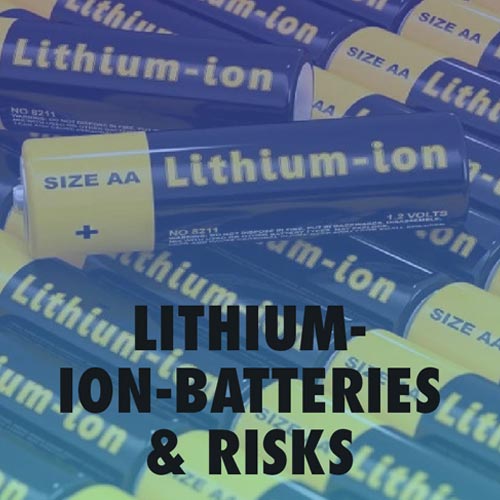 Mounting risks with the use of lithium-ion-batteries