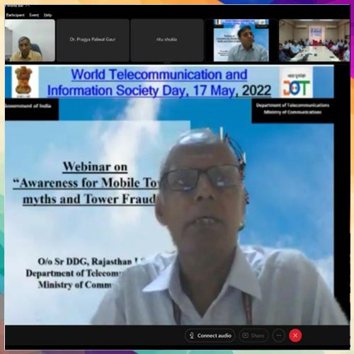 DoT, Rajasthan LSA conducts webinar on awareness for mobile tower myths and tower frauds