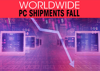 Worldwide PC shipments fall