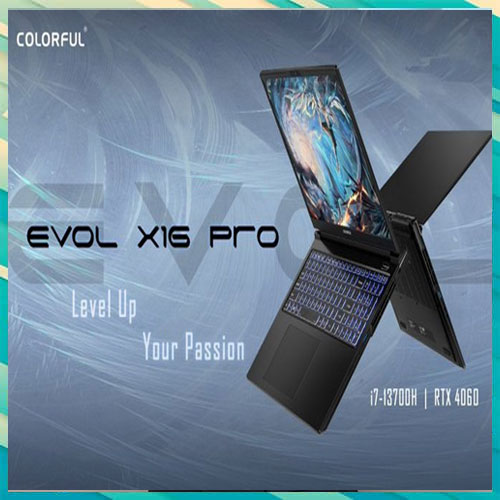 COLORFUL brings EVOL X16 PRO Gaming Laptop with 13th Gen Intel Core CPU