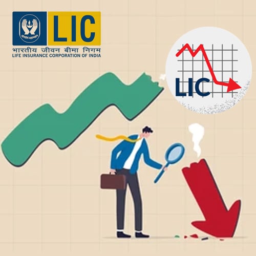 LIC investors faces massive loss in one year