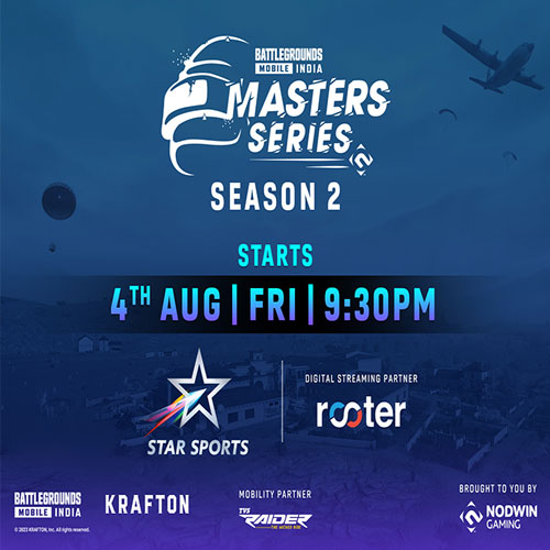 Nodwin Gaming And Star Sports Announce Bgms Season 2 With Rooter As The Digital Streaming Partner