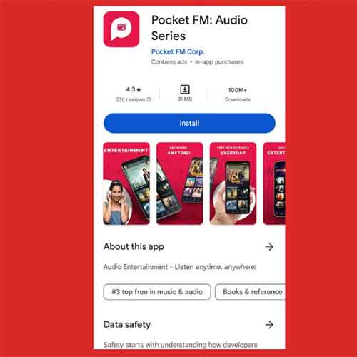 Pocket FM Surpasses 100 Million Downloads on Google Play Store