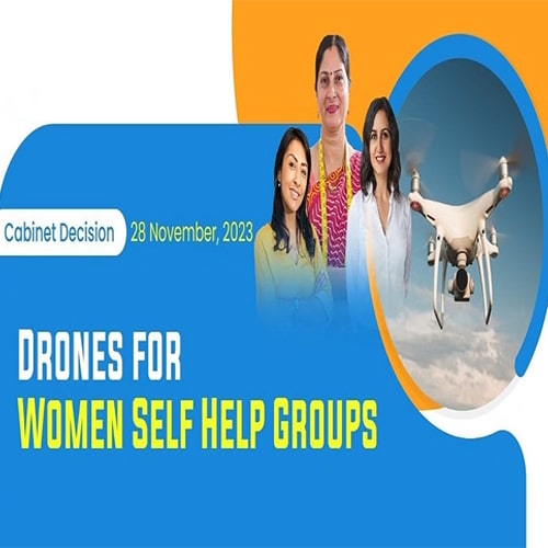 Government Approves Rs 1261 Cr Drone Scheme Empowering Women Self-Help Groups to Assist Agriculture Sector